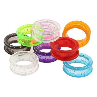 10 Pcs Silicone Scissors Finger Rings Assorted Colors Barber Hair Shears Thumb Grips Inserts Finger Protector Rings Scissor Accessories for Hairdressing Barber Hair Cutting Scissors