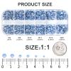 3792 Pcs Blue opal Crystal Flatback Rhinestones Set for Nail, Art, Crafts, Makeup, Tumblers Glitter Round with Tweezers and Picking Pen(SS6~SS20) view 2