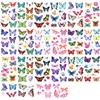 100pcs Temporary Butterfly Tattoos, Colorful Small Butterfly Flowers Tattoo Stickers Waterproof Cute Small Tattoos for Adults Kids Face Body Birthday Party Carnival view 1