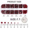 3792 Pcs Siam Crystal Flatback Rhinestones Set for Nail, Art, Crafts, Makeup, Tumblers Glitter Round with Tweezers and Picking Pen(SS6~SS20) view 2