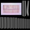 Quaferen 504Pcs Clear Square Nail Tips for Acrylic Nails Professional, XXXL Extra Long Tapered Square Straight Acrylic Nail Tips, Full Cover No Crease Nail Extension False Nails for DIY Nail Art view 1