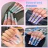 Quaferen 504Pcs Clear Square Nail Tips for Acrylic Nails Professional, XXXL Extra Long Tapered Square Straight Acrylic Nail Tips, Full Cover No Crease Nail Extension False Nails for DIY Nail Art view 3