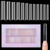 Quaferen 504Pcs Clear No C Curve Nail Tips for Acrylic Nails Professional, 3XL Extra Long Tapered Square Straight Acrylic Nail Tips, Half Cover No Crease Nail Extension Tips False Nails for Nail Art view 1