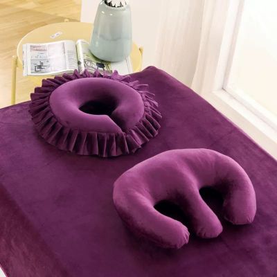 oiakus Face Cushion for Massage Table, Beauty Salon Breast Pillow and Facial Pillow, Feminine Bolster Breast Pillow Face Cradle Rest Pillow for Massage Table SPA Salon