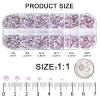3792 Pcs Pink opal Crystal Flatback Rhinestones Set for Nail, Art, Crafts, Makeup, Tumblers Glitter Round with Tweezers and Picking Pen(SS6~SS20) view 2