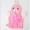 YBERO Bath Towel Dual-Purpose Cartoon Bath Ball Bath Gloves Bath rubbing Back Blister net Pinkrabbit view 1