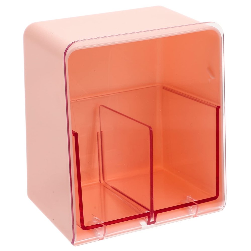 DECHOUS Divided Cell Makeup Storage Box Cotton Pad Dispenser Integrated Makeup Storage Box Bathroom Organizers