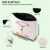 FOTAP Gymnast Cosmetic Bag Tote Gymnast Inspirational Gift Gymnastics Lover Gift Tumbling Girl Travel Bag Gymnastics Zipper Pouch Makeup Bag (LIFE DOWN) view 3