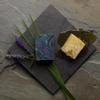 2 bars of Northern Lights Soap with Lavender and Lemongrass essential oils and activated charcoal view 3