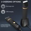 Replacement Charging Base for OLOV Groin Hair Trimmer, USB Recharge Dock & Charging Stand Compatible for OLOV Trimmer, Charging Dock with USB Power Cord (Black) view 2
