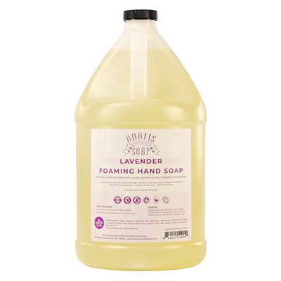 Adams Handmade Soap Liquid Foaming Soap 1 Gal (Lavender, 1 pack)