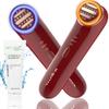3-In-1 Skin tightening device w/ duo red and blue led light therapy for face facial heating rejuvenation massager includes hyaluronic toner gel view 1