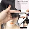 13*13cm Remy Hair Topper For Women Straight Real Human Hair Piece Clip In Hair Extensions With Air Bangs for Thinning or Loss Hair (16inch, light brown color 8) view 4