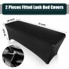 Remagr 2 Pieces Lash Bed Covers PU Leather Wipeable Fitted Massage Table Cover Waterproof Reusable Spa Bed Covers for Lash Massage Spa Salon Made of Artificial Leather and Stretch Fabric view 2