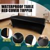 Remagr 2 Pieces Lash Bed Covers PU Leather Wipeable Fitted Massage Table Cover Waterproof Reusable Spa Bed Covers for Lash Massage Spa Salon Made of Artificial Leather and Stretch Fabric view 3