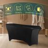 Remagr 2 Pieces Lash Bed Covers PU Leather Wipeable Fitted Massage Table Cover Waterproof Reusable Spa Bed Covers for Lash Massage Spa Salon Made of Artificial Leather and Stretch Fabric view 4