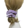 2 Pcs Large Size Light Purple Scrunchies for Women Hair Elastic Bands view 3