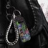 Baxinh Chapsticks Holder for Lipstick, Lip Balm Gloss Holder for Women Lippy Clip Chapstick Keychain with Mushroom Printed view 3
