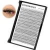 Bodermincer Large Tray D Curl 12 Rows 240 Bundles 10D Cluster Eyelash Extension Natural Russian Volume Faux Cils Eyelashes Individual Cluster False Lashes Makeup 6-20mm to Choose (12mm) view 1