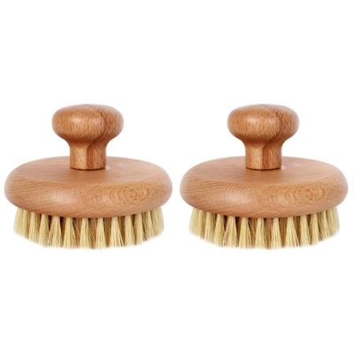 FOMIYES 2pcs Comfortable Handle Bathing Brush Exfoliating Body Scrubber for Shower Made for Deep Cleansing and Skin Care