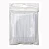 MIPPER 100 pcs Micro Cotton Swabs Disposable Micro Brush Applicator for Eyelash Extension Makeup Clean (white,small) view 1