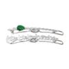 Small Practical Cute Lovely 2pcs 7pcs Pearl Gold Silver-Plated Zirconia Cubic Hairpin Accessories for Women Clip Sets (2pcs Green) view 1