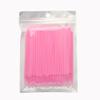 MIPPER 100 pcs Micro Cotton Swabs Disposable Micro Brush Applicator for Eyelash Extension Makeup Clean (pink,medium) view 1