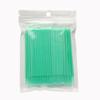 MIPPER 100 pcs Micro Cotton Swabs Disposable Micro Brush Applicator for Eyelash Extension Makeup Clean (light green,medium) view 1
