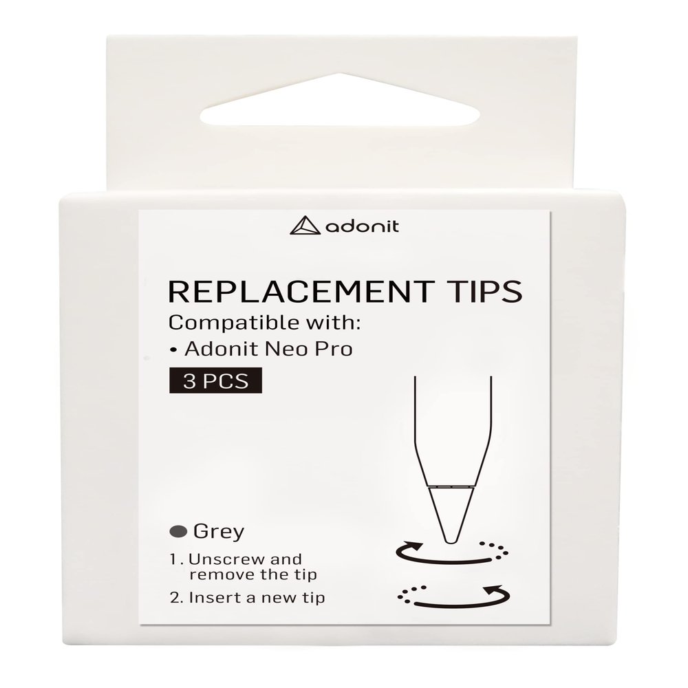 Adonit Neo Pro Replacement Tips 3-Pack(Grey)