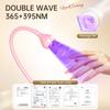 AORAEM LED Nail Lamps 3W Flexible Gooseneck Lamp Quicky Dry Nail Manicure Dryer Gel Polish Curing Light Plug Play Portable Flash Cure Light for Gel Nails Home DIY Professional Nail Tools Pink view 4