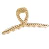 1pc Metal Chain Clamping Shark Hairpin Large Bathing Head Jewelry Female (C) view 1