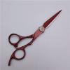Professional Hair Cutting Shears, 6 Inch Professional Japan 440c Steel Deep Red Hair Scissors Cutting Barber Haircut Thinning Shears Hairdresser Scissors Set (Size : Set) view 2