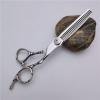 Professional Hair Cutting Shears, 6 Inch Professional Japan 440c Steel Anti-slip Handle Hair Scissors Cutting Barber Haircut Thinning Shears Hairdresser Scissors Set (Size : Set) view 3