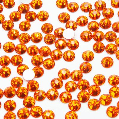1440pcs SS20 Orange Nail Rhinestones Flatback Bulk Orange Nail Charms K9 Glass Round Gems Beads Stones Diamonds Glitter Gluefix for Nail Art Jewels Crafts Eye Face Makeup Clothes Shoes DIY (Hyacinth)