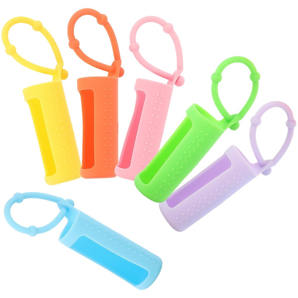 ARTIBETTER 6Pcs Silicone Essential Oil Bottle Protective Covers for 10Ml Roller Bottles Travel Case Holder Accessories