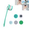 Xmipbs Electric Body Brush Set with 5 Removable Silicone Soft Brush Heads, Long Handle, 3-Speed, Deep Clean, Waterproof, USB Charging view 1