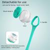 Xmipbs Electric Body Brush Set with 5 Removable Silicone Soft Brush Heads, Long Handle, 3-Speed, Deep Clean, Waterproof, USB Charging view 4