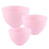 FOMIYES Manicure Kit Mud Water 3Pcs Silicone Mask Bowls, DIY Facial Mask Stirring Bowls Beauty Tool, Mud Mask Mixing Bowls for Home, Spa and Use () Mixing Bowl Set Spatula Set view 1