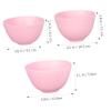 FOMIYES Manicure Kit Mud Water 3Pcs Silicone Mask Bowls, DIY Facial Mask Stirring Bowls Beauty Tool, Mud Mask Mixing Bowls for Home, Spa and Use () Mixing Bowl Set Spatula Set view 2
