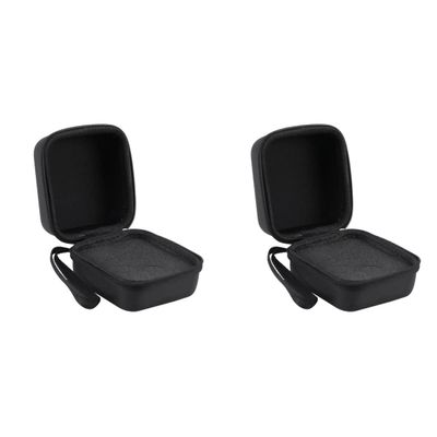 FRCOLOR 2pcs Bottle Carrying Case Slots for Bottles Black Zipper Travel Organizer for Oils