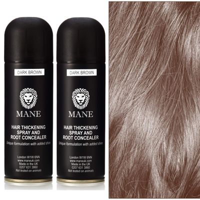 Mane Hair Thickening Spray Duo Pack 6.76 fl oz (Dark Brown)