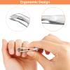 THRAU Mini Cuticle Trimmer for Manicure and Pedicure, Stainless Steel Cuticle Nipper, Precise Pointed Tip Cuticle Clipper for Trim Nail and Dry Skin view 2