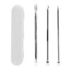WSYUB Pimple Popper Tool, Stainless Steel Pimple Extractor, WSYUB Blackhead Tweezers, Comedones Extractor Acne Removal Kit for Blemish, Whitehead Popping view 1