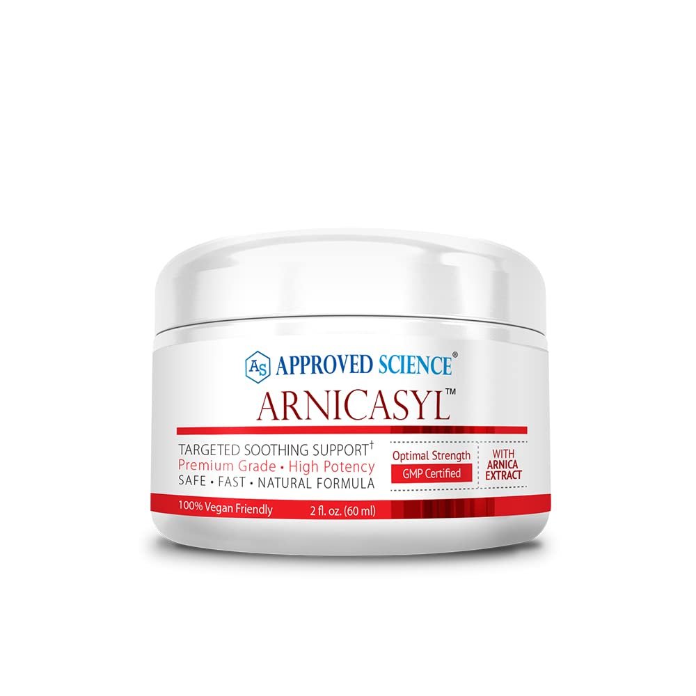 Approved Science Arnicasyl - Bruise Cream - Soothes Muscles - Cooling Mint - 2 Fl Oz. - Plant Based - Extra Strength