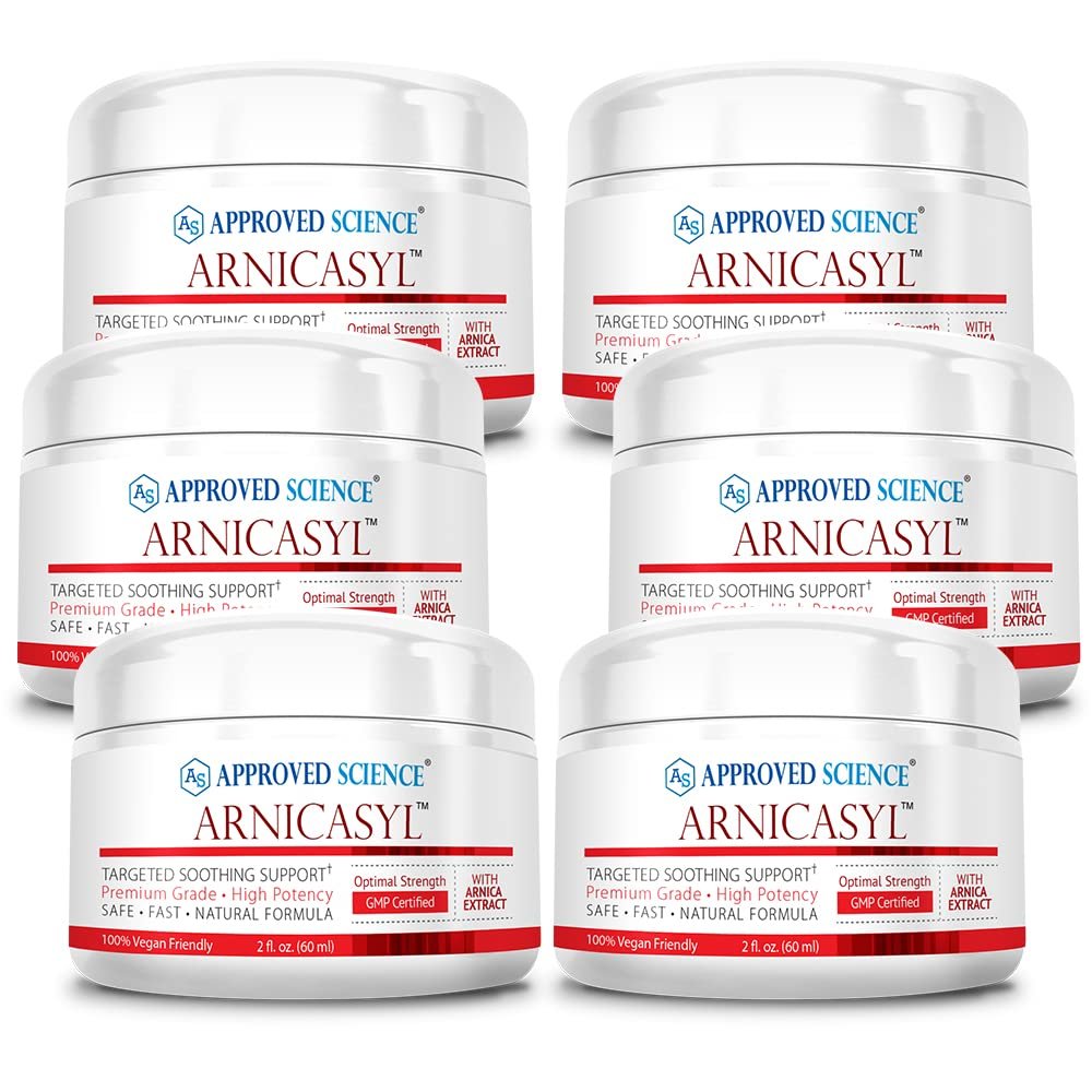 Approved Science Arnicasyl - Bruise Cream - Soothes Muscles - Cooling Mint - 12 Fl Oz. - Plant Based - Extra Strength