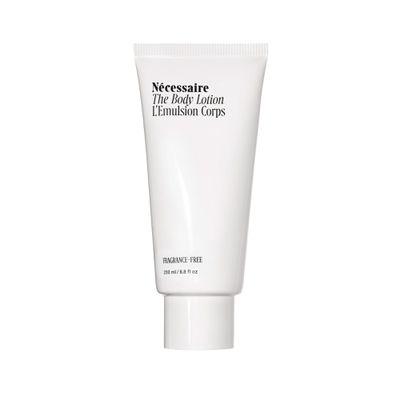 Ncessaire The Body Lotion Fragrance-Free Unscented Multi-Peptide Body Moisturizer for Women + Men Non-Comedogenic Lotion for Sensitive Skin 200 ml/6.8 fl oz