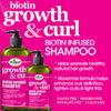 Difeel Growth and Curl Biotin Shampoo 12 oz. - Curly Hair Shampoo for Hair Growth, Natural Curl Shampoo view 2