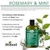 Difeel Rosemary and Mint Hair Strengthening Shampoo 12 oz & Conditioner with Biotin 12 oz 2-PC Boxed Set - Sulfate Free Shampoo & Conditioner, Paraben Free view 2