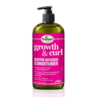 Difeel Growth and Curl Biotin Conditioner 33.8 oz. - Hair Condtioner for Curly Hair, Conditioner Curly Hair