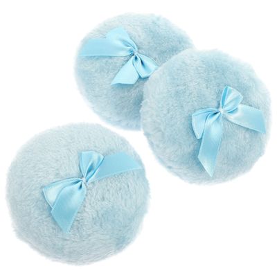 Beavorty 3pcs Compact Powder Puff for Body Washable for Home and Travel Use for Gentle Care
